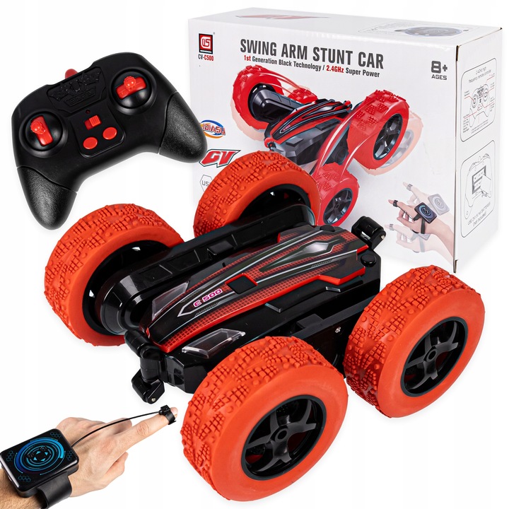 SAMOCHÓD TWISTER DWUSTRONNY ZDALNIE STEROWANY RĘKĄ GESTAMI PILOT DLA DZIECI