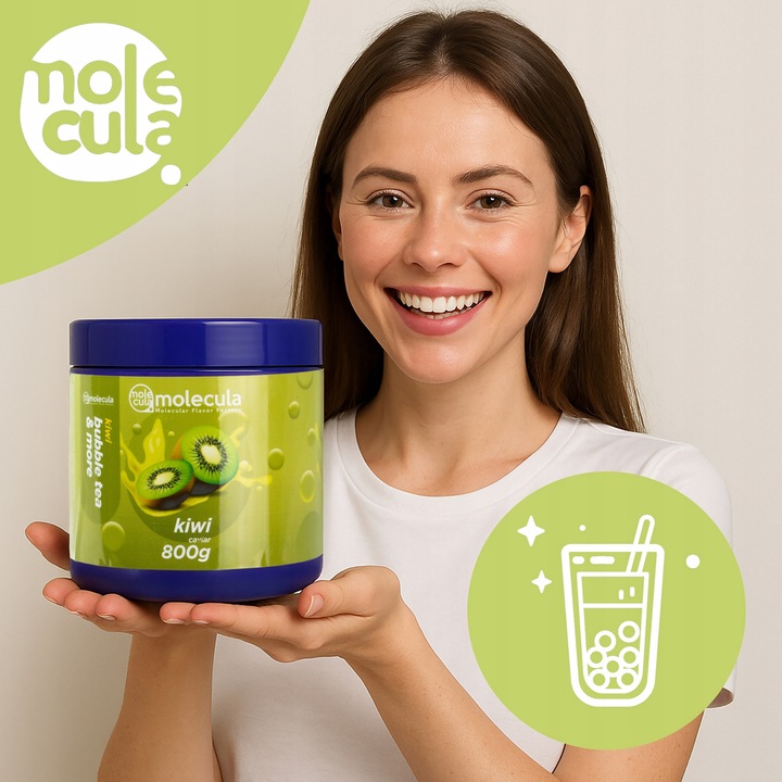 Molecula - KULKI do BUBBLE TEA - 0.8kg - MOLEKULARNY KAWIOR - KIWI