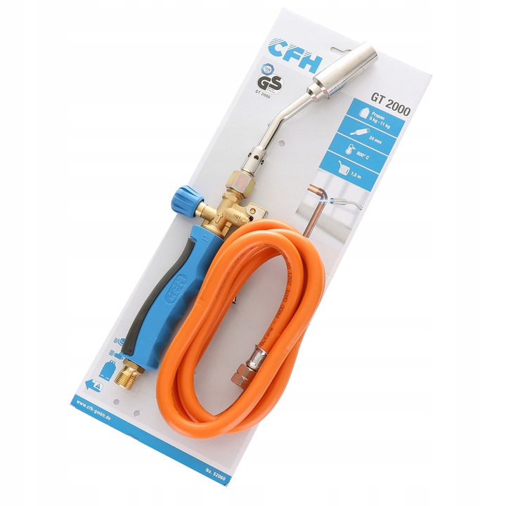 Turbo Palnik do Lutowania Twardego Niemiecki CFH 2000 st.C Wąż 1,5m