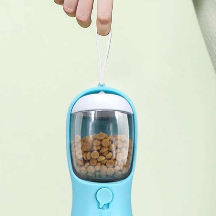 PRZENOŚNA BUTELKA BIDON MISKA POIDŁO NA WODĘ KARMĘ JEDZENIE DLA PSA KOTA