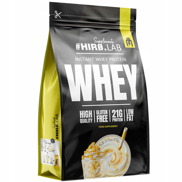 Białko koncentrat serwatkowe WPC 750 g Instant Whey Protein Gruszka Hiro