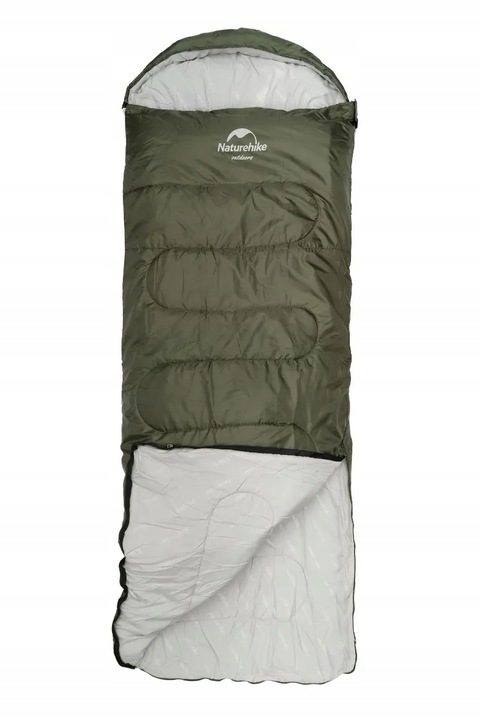 Śpiwór turystyczny Naturehike Y150L NH21MSD08 Green lewy
