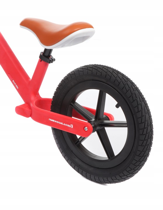 Rowerek biegowy Moderni-08 czerwony pompowane koła