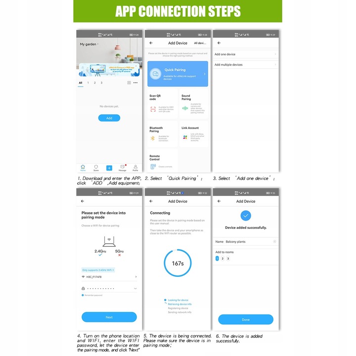 INTELIGENTNY AUTOMATYCZNY PODLEWACZ DO KWIATÓW Z PODWÓJNĄ POMPĄ WIFI