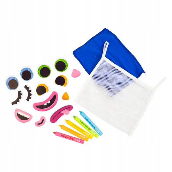 TIGER TRIBE zabawka do kąpieli zmywalne kredki i piankowe buźki