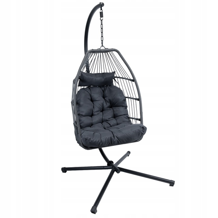 FOTEL WISZĄCY OGRODOWY BUJANY KOKON KOSZ TARAS HUŚTAWKA BUJAK JAJO KRZESŁO