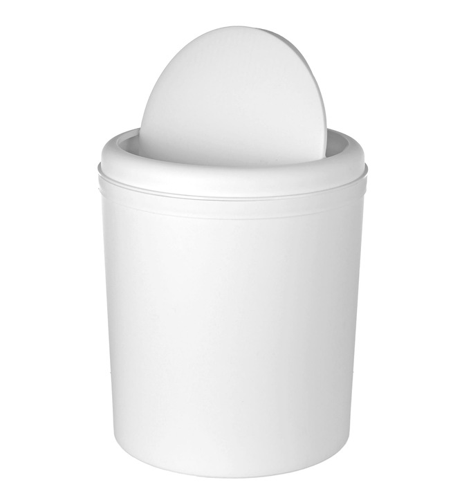 KOSZ ŁAZIENKOWY BIUROWY 5L BIAŁY MAT DBA