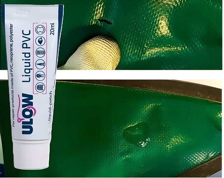 Klej Łatka w Płynie do Basenu Materaca Pontonu Plandeki Klej PVC do WELURU