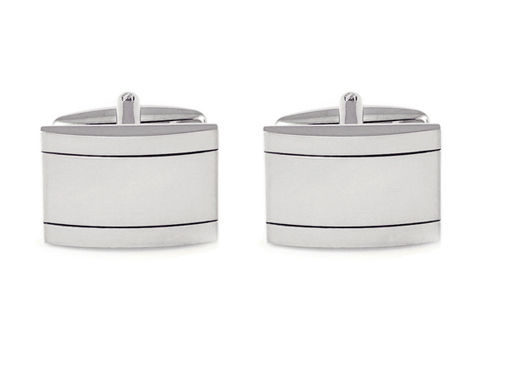 STALOWE SPINKI +PUDEŁKO Klasyczna Spinka do Mankietów Koszul Męska GREG d14