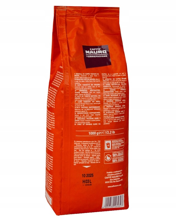 Kawa ziarnista MAURO DE LUXE 1 kg