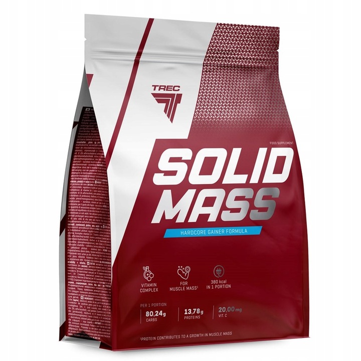 GAINER TREC SOLID MASS OGROMNA PACZKA 5800g MASA BIAŁKO WĘGLOWODANY 5,8 kg