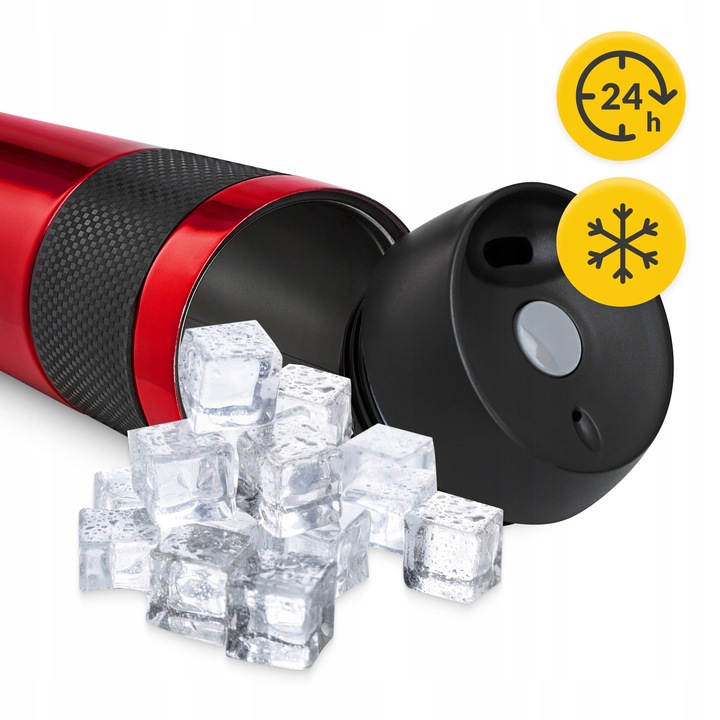 KUBEK TERMICZNY TERMOS GORĄCE NAPOJE DO 12H-24H KAWA HERBATA SZCZELNY 400ml