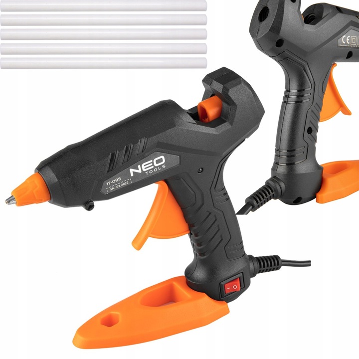 NEO PISTOLET DO KLEJENIA NA GORĄCO 30W SZTYFTY 8mm 17-095 + KLEJ