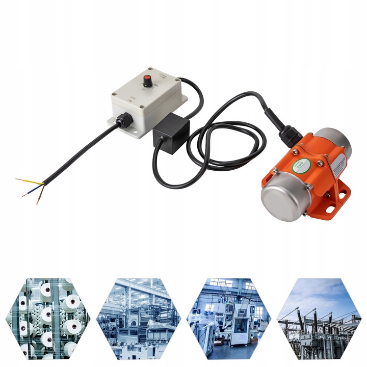 SILNIK WIBRACYJNY 3000 OBR/MIN Z REGULATOREM PRĘDKOŚCI, ELEKTRYCZNY SILNIK