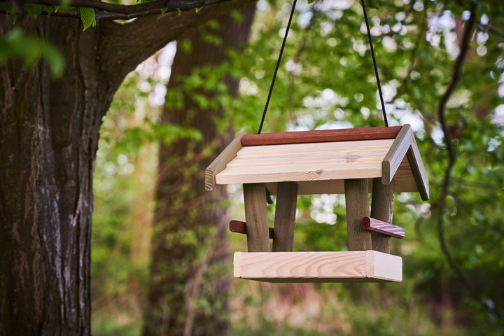 Duży KARMNIK dla ptaków drewniany