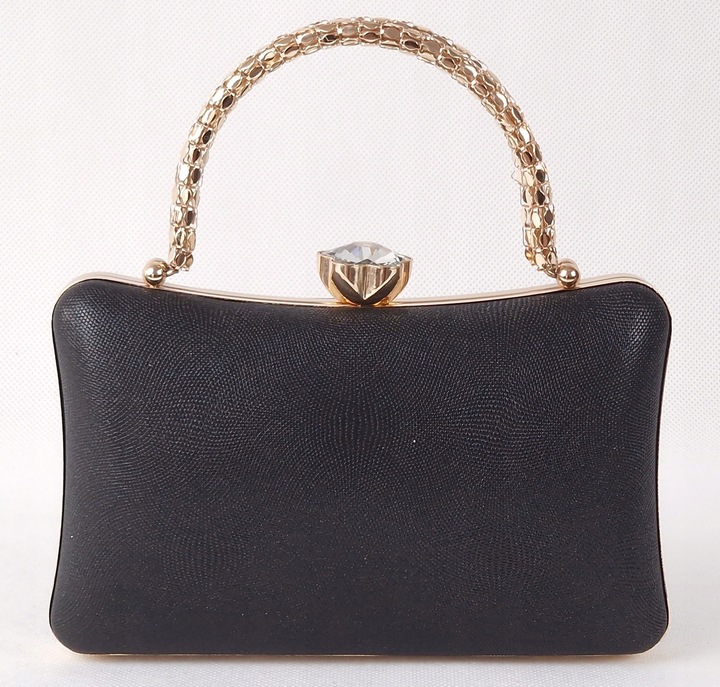 Torebka kopertówka puzderko wieczorowa elegancka wizytowa czarna