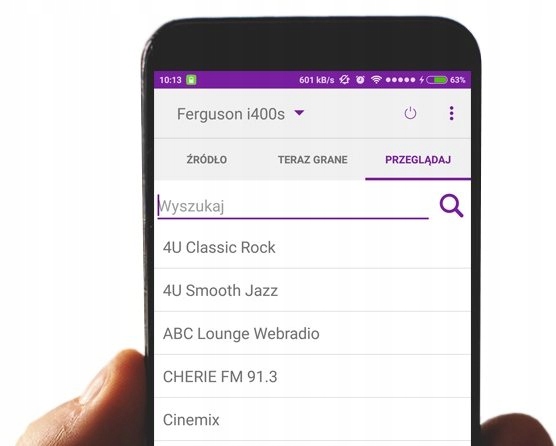Radio Internetowe WiFi Ferguson Spotify Cyfrowe DAB FM Odtwarzacz CD Audio