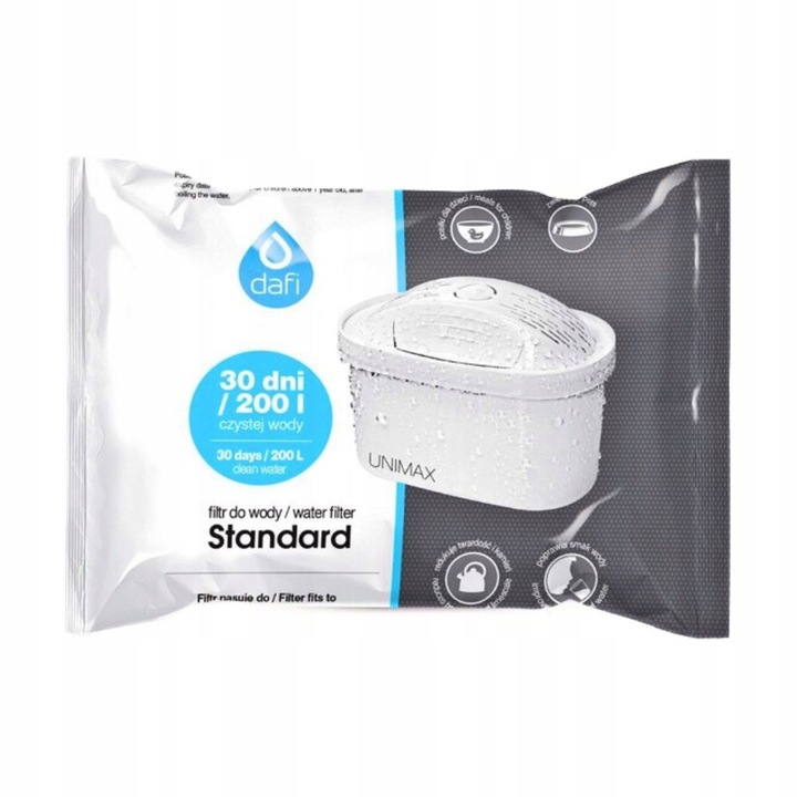 Filtr wkład filtrujący Dafi Unimax Standard Oryginalny do dzbanka 10 szt.