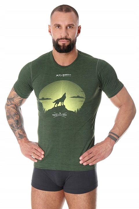 Termoaktywna koszulka męska OUTDOOR WOOL PRO