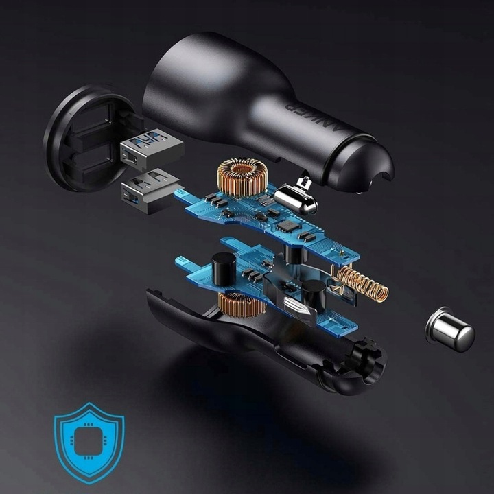 Ładowarka samochodowa Anker PowerDrive III 2-Port 36 W