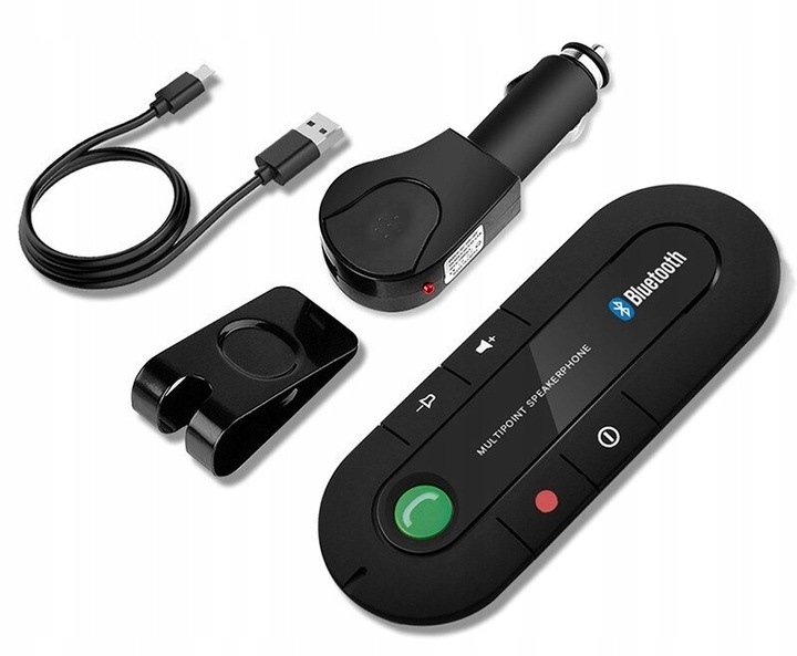 ZESTAW GŁOŚNOMÓWIĄCY BLUETOOTH SAMOCHODOWY TELEFON