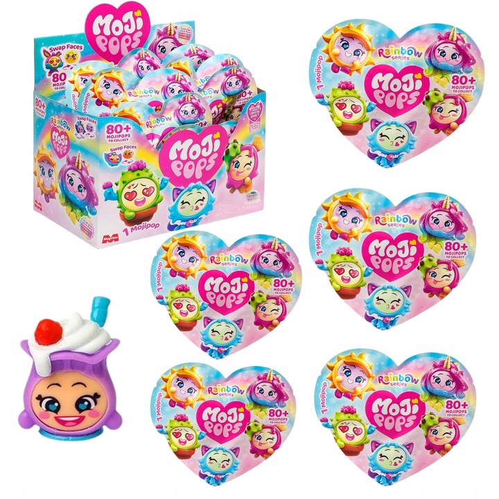 MagicBox - Moji Pops Rainbow - seria 5 - saszetka z figurką 5 sztuk