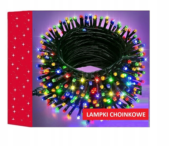 Lampki choinkowe LED LAMPKI wewnątrz 22 m 201 - 300 lampek