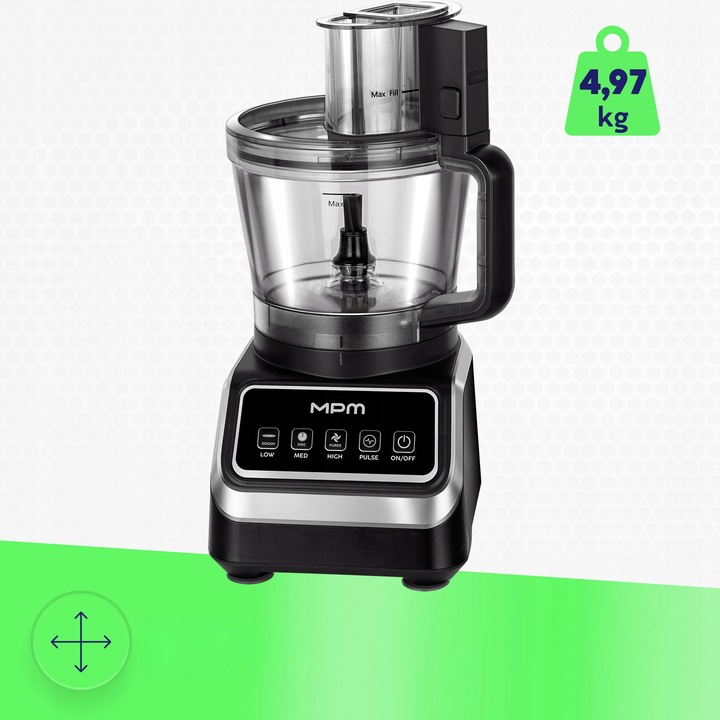 Robot kuchenny 12w1 blender mikser tarka do tarcia ziemniaków MPM MRK-27