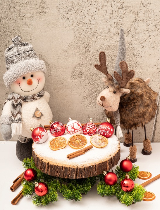 ZESTAW BOMBEK CHOINKOWYCH 115 szt BOMBKI MIX WZORY NIETŁUKĄCE