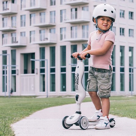 Kask rowerowy dziecięcy na hulajnogę Scoot and Ride, rozm. XXS-S, 1-5 lat