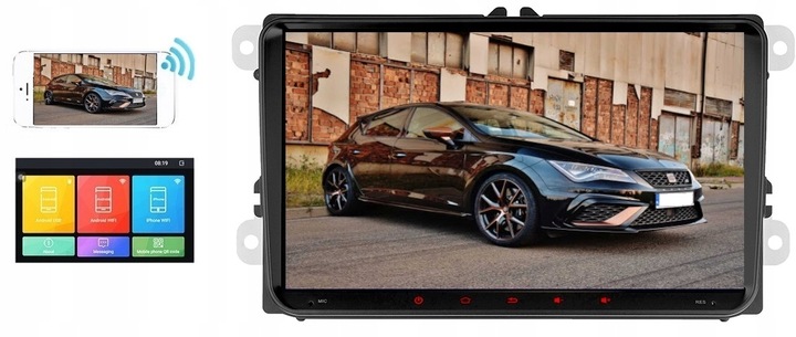 RADIO NAWIGACJA GPS ANDROID VW PASSAT B6 B7 2005-2014 WIFI CARPLAY 4/64GB