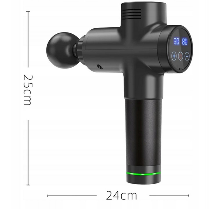 PISTOLET DO MASAŻU MASAŻER DO PLECÓW MIĘŚNI CIAŁA Z WYŚWIETLACZEM LCD