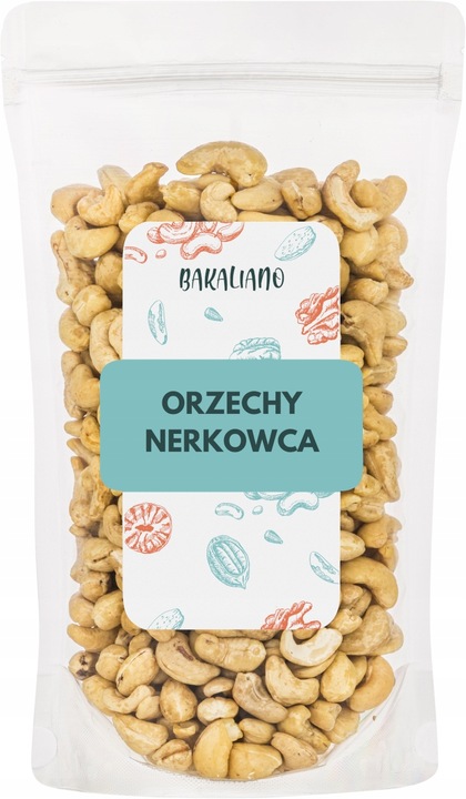 ORZECHY NERKOWCA 1Kg Nerkowce CAŁE - WYSOKA JAKOŚĆ