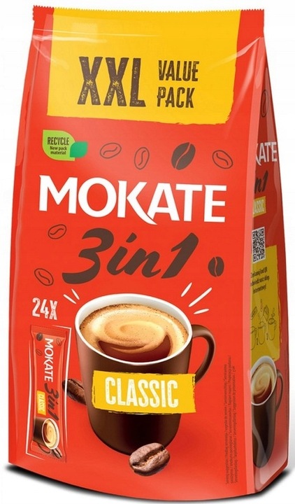Napój kawowy Mokate 3w1 Classic 24 saszetki