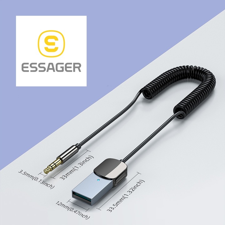 Adapter Audio Transmiter Bluetooth AUX Odbiornik