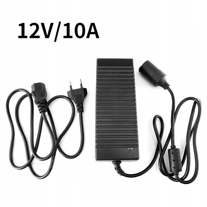 AC TO DC CONVERTER,120W 100V-240V TO 12V/10A CIGARETTE LIGHTER ADAPTER