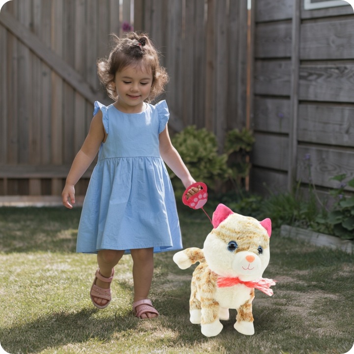 KOTEK INTERAKTYWNY NA SMYCZY MIAUCZY CHODZI GRA DLA DZIECKA NA PREZENT