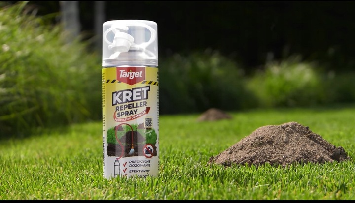 SPECJALNY KRETY REPPELLER SPRAY 400ml ODSTRASZACZ KRETA KRETOŁAP KRETOGROM
