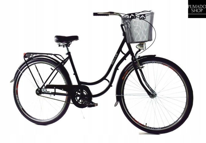 Rower Damski Damka Męski Miejski Universal 28 Kosz