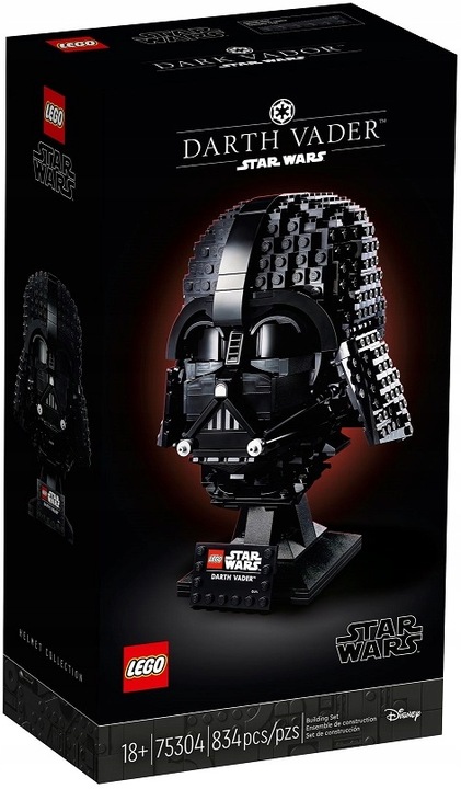LEGO STAR WARS Darth Vader 75304 Hełm Kask Głowa Prezent dla Fana Star Wars
