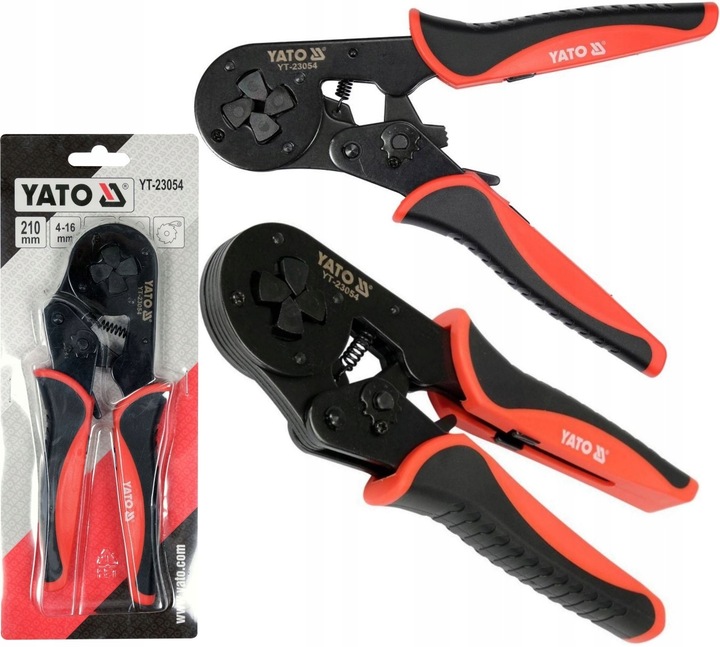 YATO ZACISKARKA SZCZYPCE 210mm SAMONASTAWNE DO KONEKTORÓW TULEJEK 4-16 mm2