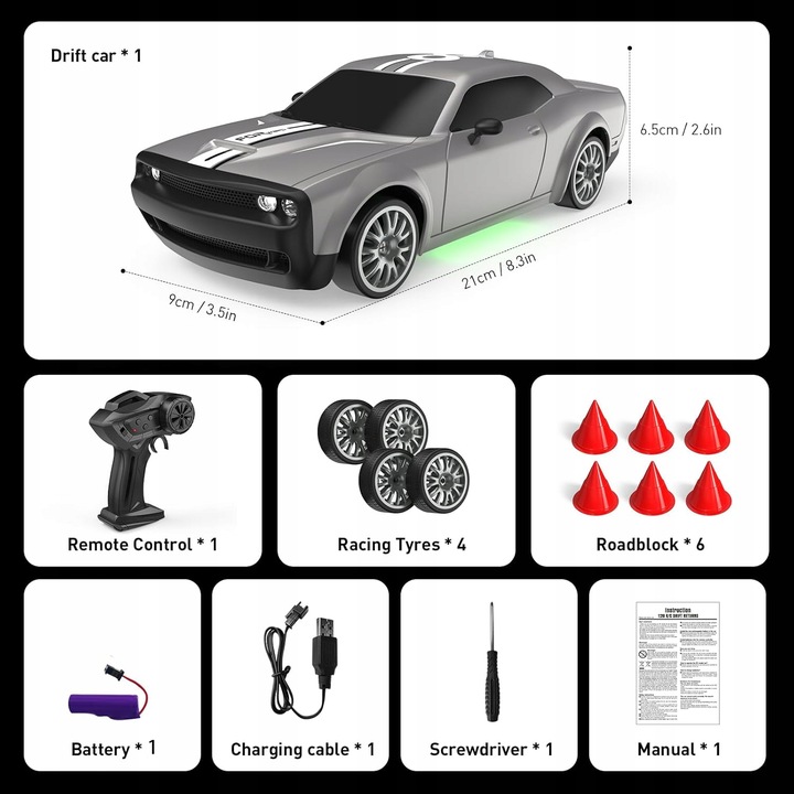 Auto Zdalnie Sterowane Driftu do Samochód Sterowany RC Na Pilot 1 m6mt9m