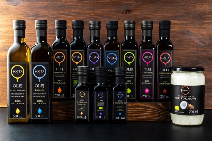 Olej z Czarnuszki 250 ml Tłoczony na Zimno Dobry Dla Dzieci SOSTA