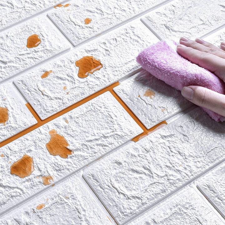 PANELE 3D ŚCIENNE SAMOPRZYLEPNE CEGŁA TAPETA 10szt