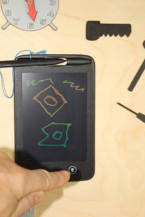 Drewn warsztat majsterkowicz tablet kłódka skrzynka 24 elementy + IMADŁO !!