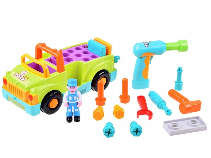 Auto do skręcania i rozkręcania mały mechanik jeździ gra interaktywny GRA