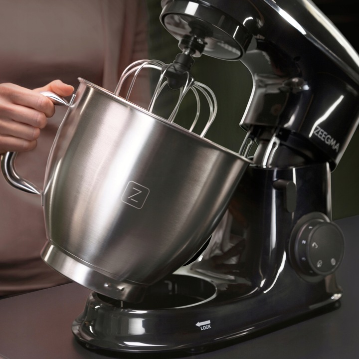 ROBOT KUCHENNY PLANETARNY MIKSER 6,5L 2200W AKCESORIA Duża Misa Czarny