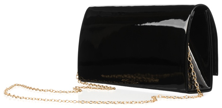 Damska torebka wizytowa kopertówka Rovicky elegancka z łańcuszkiem na ramię