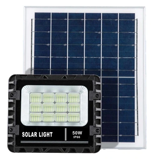 LAMPA SOLARNA 50W HALOGEN LED OSOBNY PANEL PREMIUM