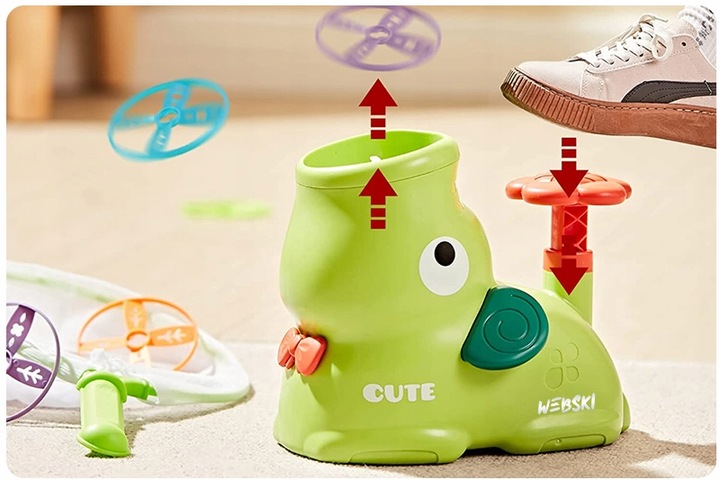 NAJLEPSZY PREZENT NA ŚWIĘTA DLA 3 4 5 6 7 LATKA WYRZUTNIA DYSKÓW ZESTAW